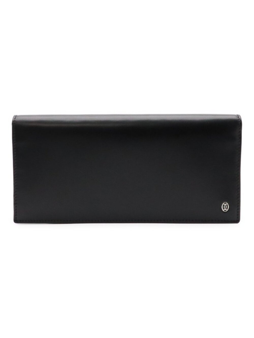 Cartier Pasha de Cartier Line Bifold Wallet Calf Leather Black Silver